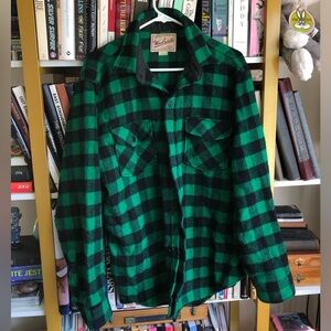 Vintage Woolrich Green Flannel